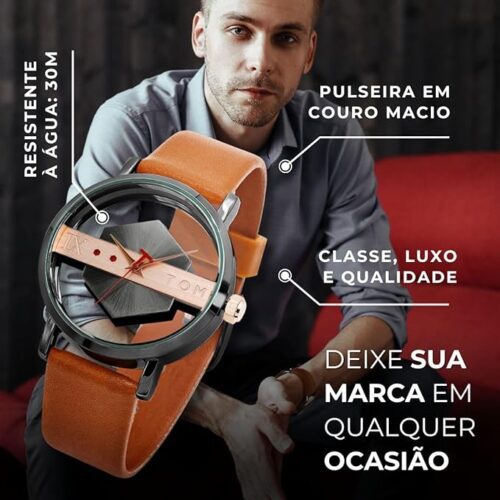 Relógio Masculino Design Ultra Moderno – Danger Time - Imagem 4